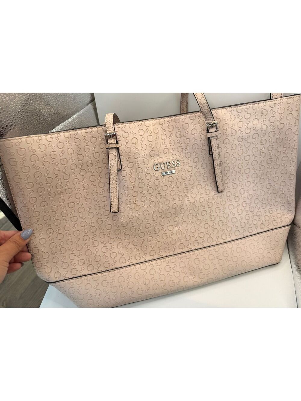 GUESS Tote & Wallet Set In Pink - Picture 2 of 7